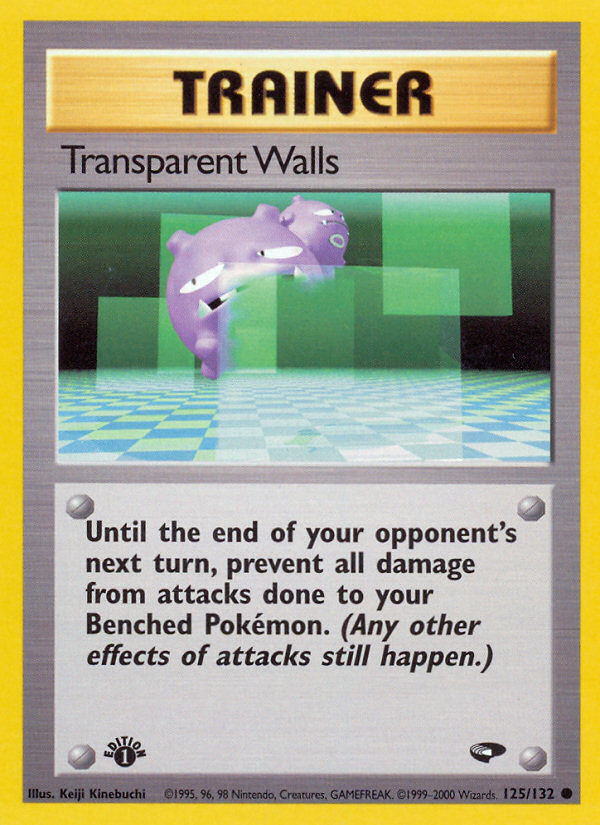 Transparent Walls (125/132) [Gym Challenge 1st Edition] | Cracking-Singles