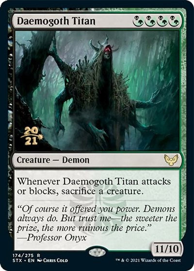 Daemogoth Titan [Strixhaven: School of Mages Prerelease Promos] | Cracking-Singles