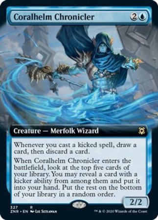 Coralhelm Chronicler (Extended Art) [Zendikar Rising] | Cracking-Singles