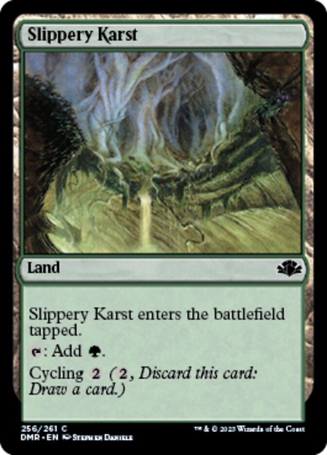 Slippery Karst [Dominaria Remastered] | Cracking-Singles