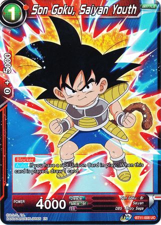 Son Goku, Saiyan Youth [BT11-008] | Cracking-Singles