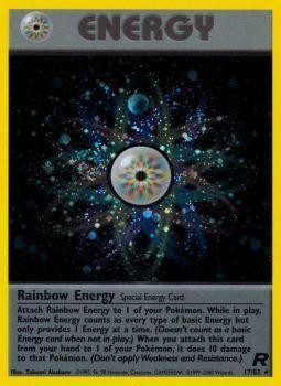 Rainbow Energy (17/82) [Team Rocket Unlimited] | Cracking-Singles