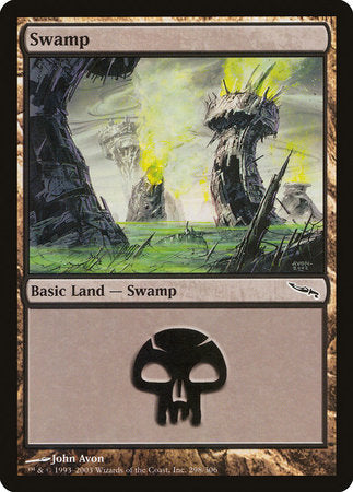 Swamp (298) [Mirrodin] | Cracking-Singles