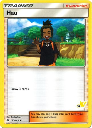 Hau (120/149) (Pikachu Stamp #54) [Battle Academy 2020] | Cracking-Singles