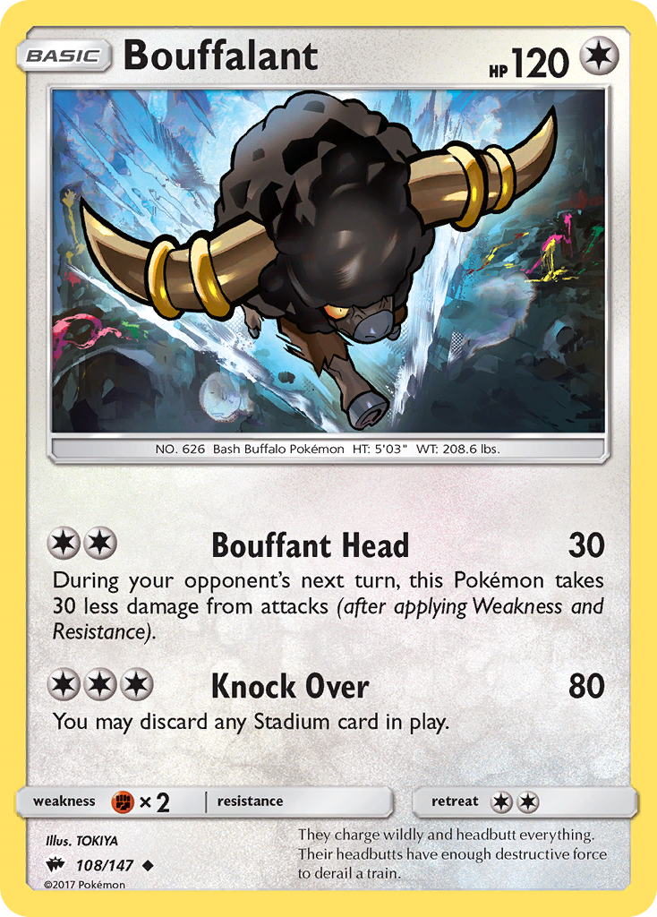 Bouffalant (108/147) [Sun & Moon: Burning Shadows] | Cracking-Singles