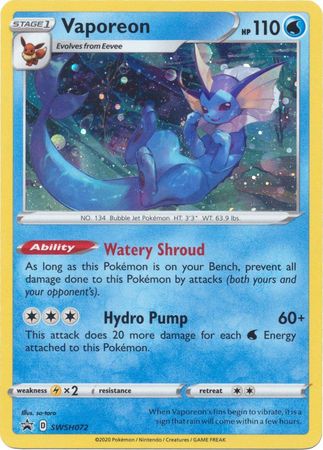 Vaporeon (SWSH072) [Sword & Shield: Black Star Promos] | Cracking-Singles