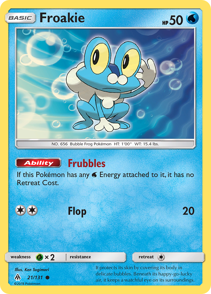 Froakie (21/131) [Sun & Moon: Forbidden Light] | Cracking-Singles