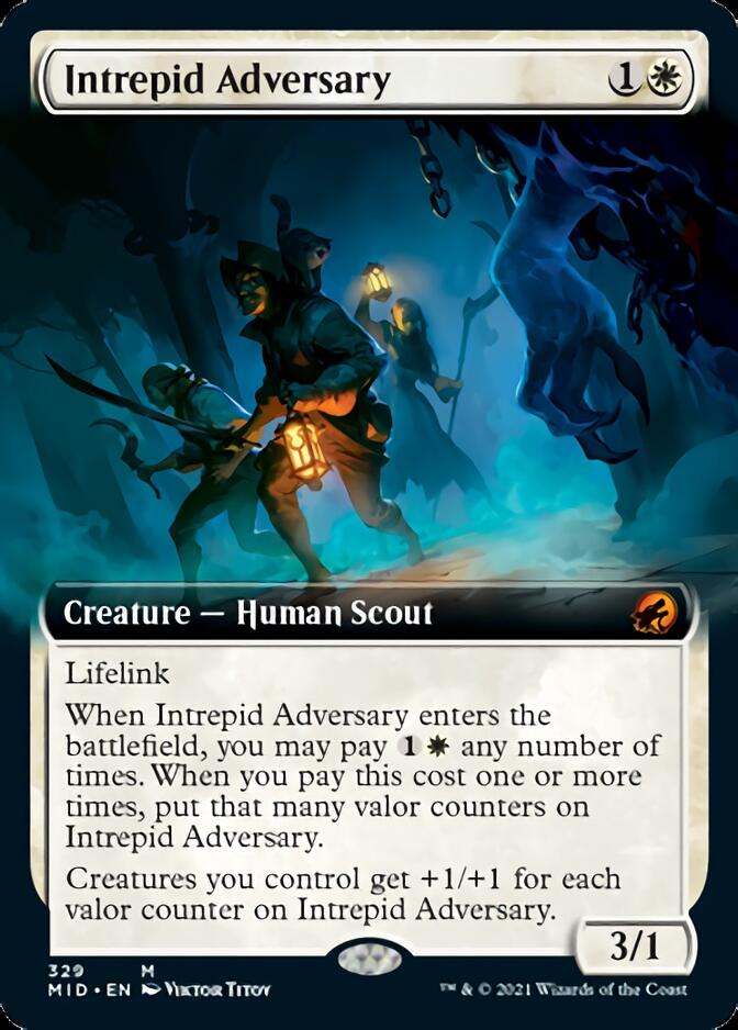 Intrepid Adversary (Extended) [Innistrad: Midnight Hunt] | Cracking-Singles