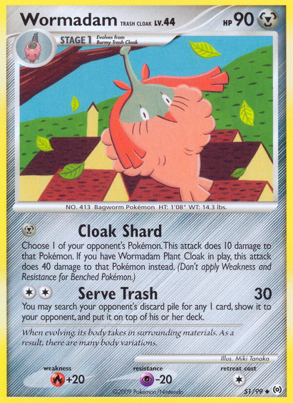 Wormadam Trash Cloak (51/99) [Platinum: Arceus] | Cracking-Singles