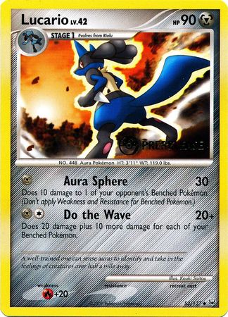 Lucario (53/127) (Prerelease Promo) [Diamond & Pearl: Black Star Promos] | Cracking-Singles