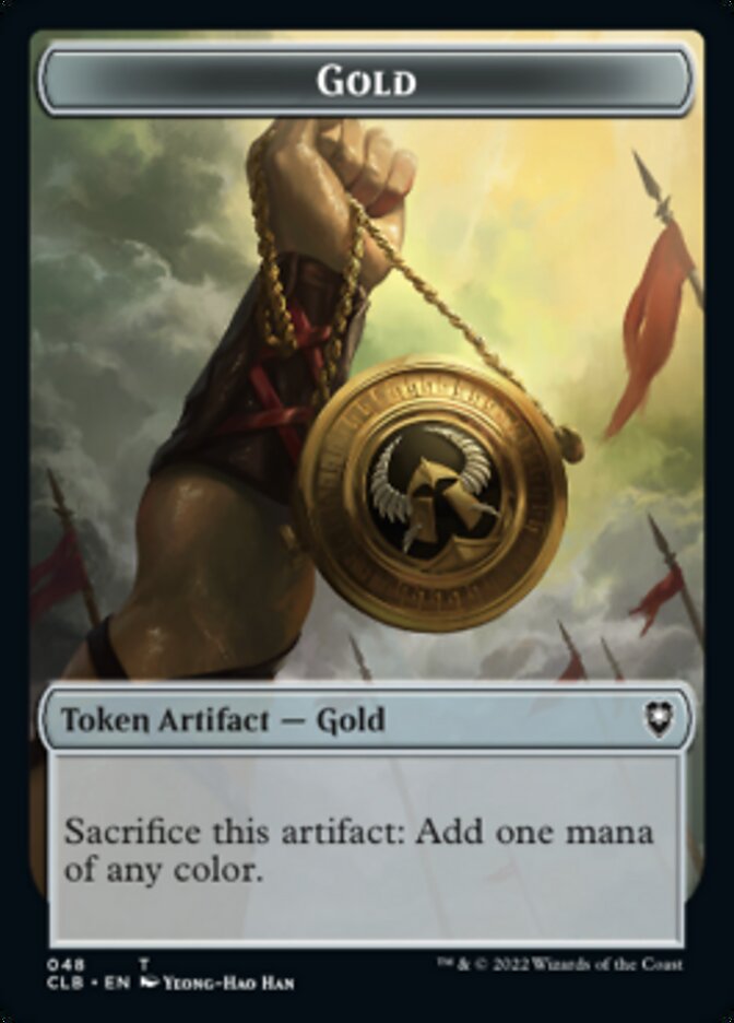 Gold // Dragon Double-sided Token [Commander Legends: Battle for Baldur's Gate Tokens] | Cracking-Singles