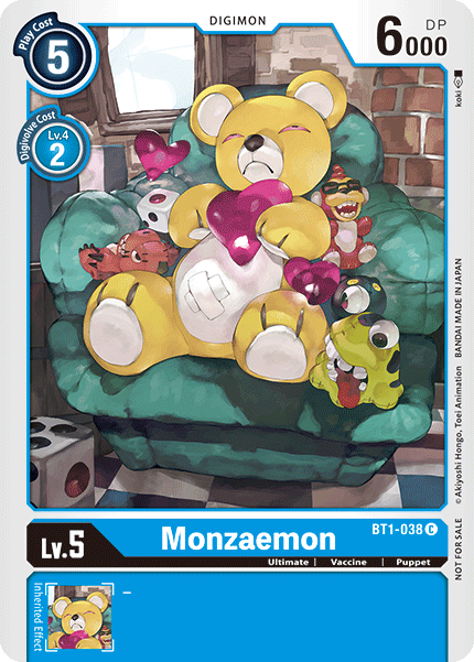 Monzaemon [BT1-038] (Tournament Pack) [Release Special Booster Ver.1.0 Promos] | Cracking-Singles