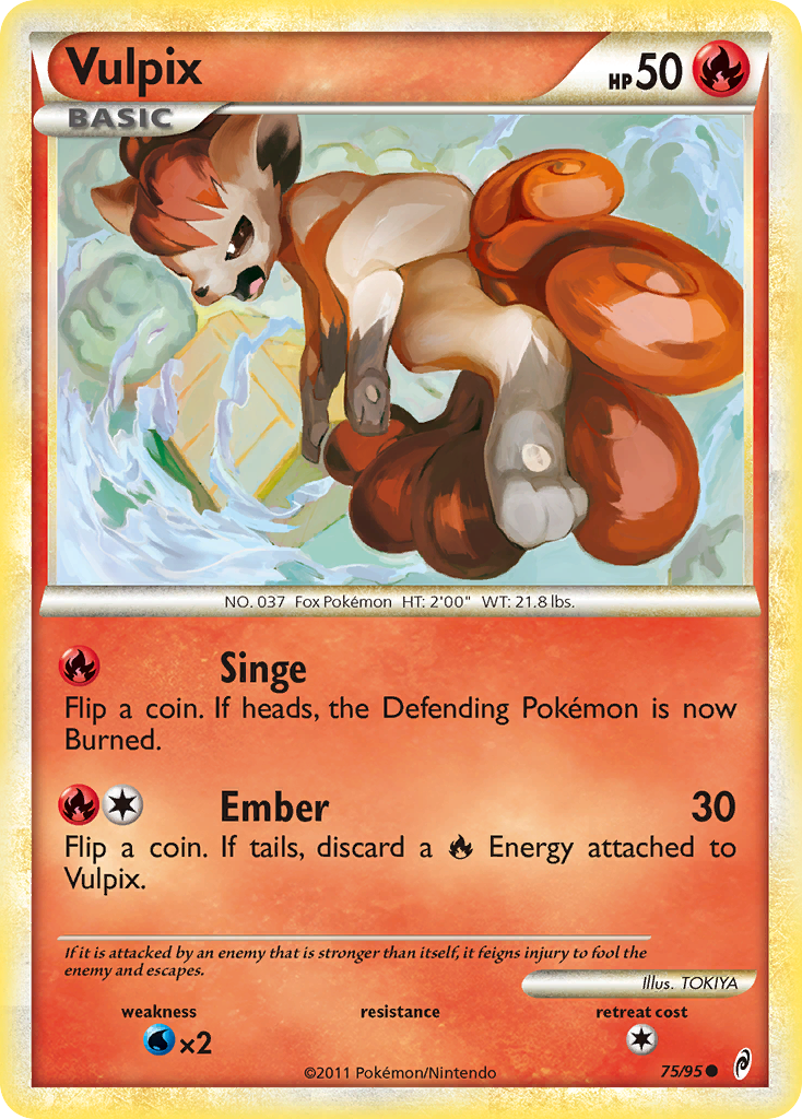 Vulpix (75/95) [HeartGold & SoulSilver: Call of Legends] | Cracking-Singles