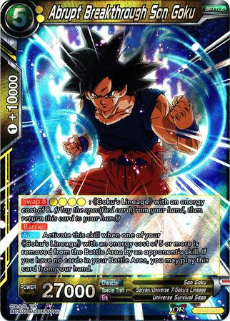 Abrupt Breakthrough Son Goku [BT4-076] | Cracking-Singles