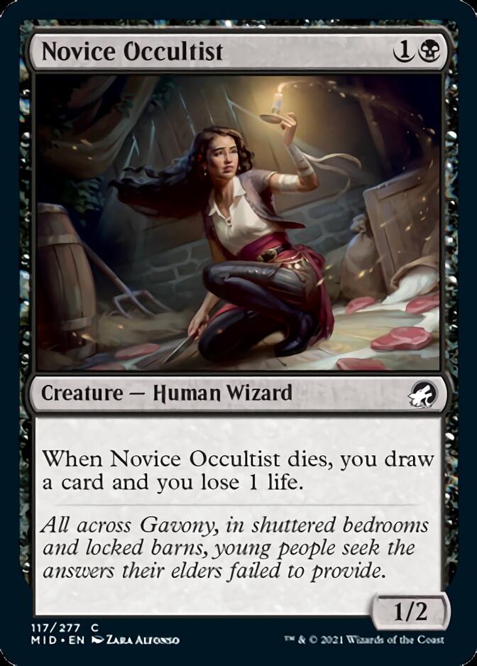 Novice Occultist [Innistrad: Midnight Hunt] | Cracking-Singles