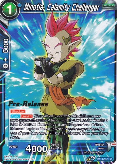 Minotia, Calamity Challenger (BT14-052) [Cross Spirits Prerelease Promos] | Cracking-Singles