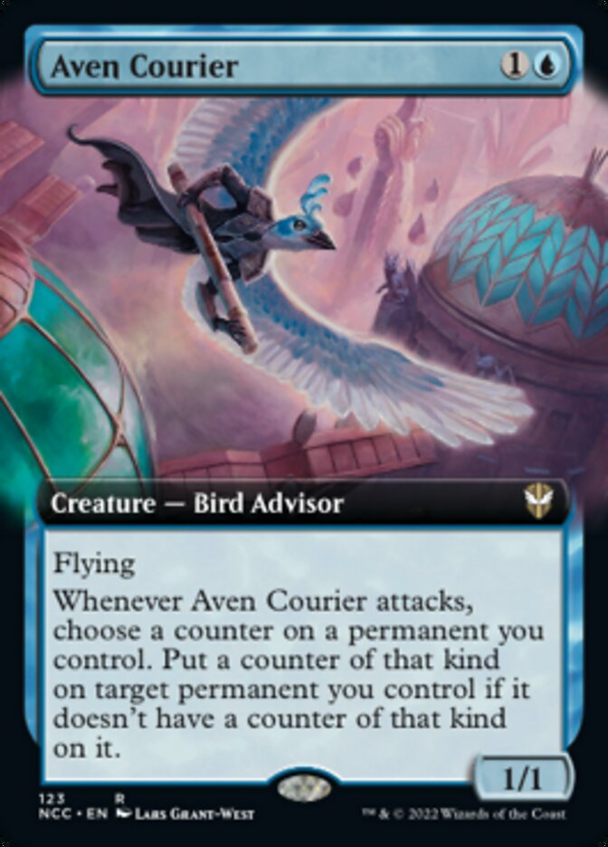 Aven Courier (Extended Art) [Streets of New Capenna Commander] | Cracking-Singles