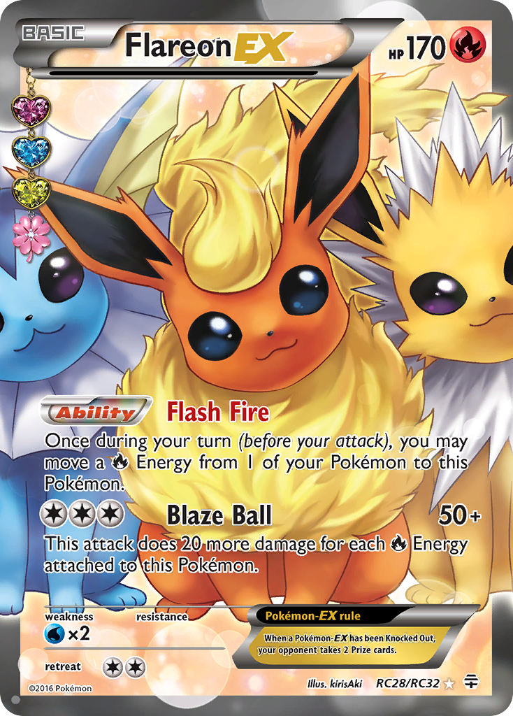 Flareon EX (RC28/RC32) [XY: Generations] | Cracking-Singles