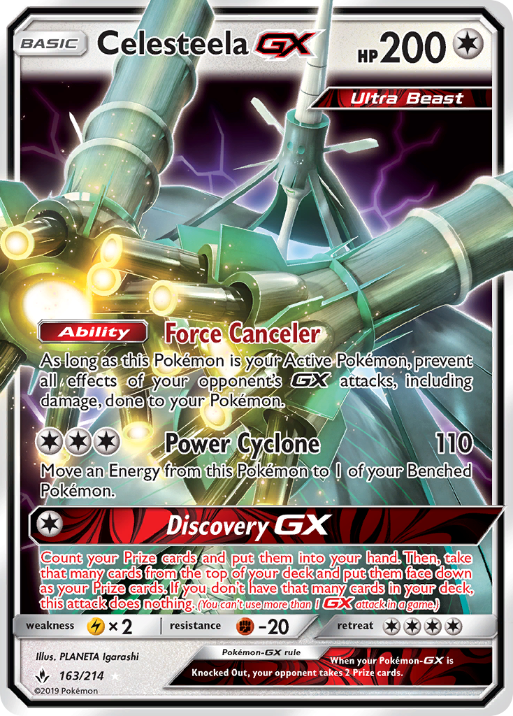 Celesteela GX (163/214) [Sun & Moon: Unbroken Bonds] | Cracking-Singles