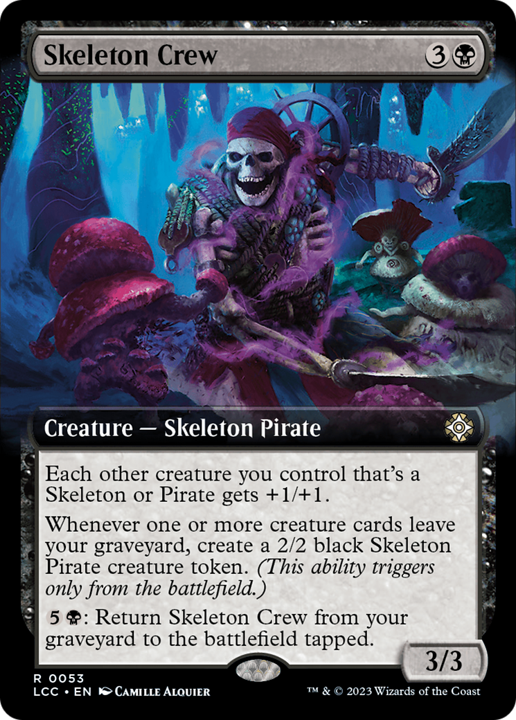 Skeleton Crew (Extended Art) [The Lost Caverns of Ixalan Commander] | Cracking-Singles