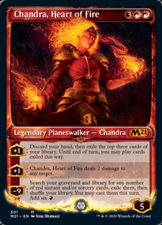 Chandra, Heart of Fire (Showcase) [Core Set 2021] | Cracking-Singles