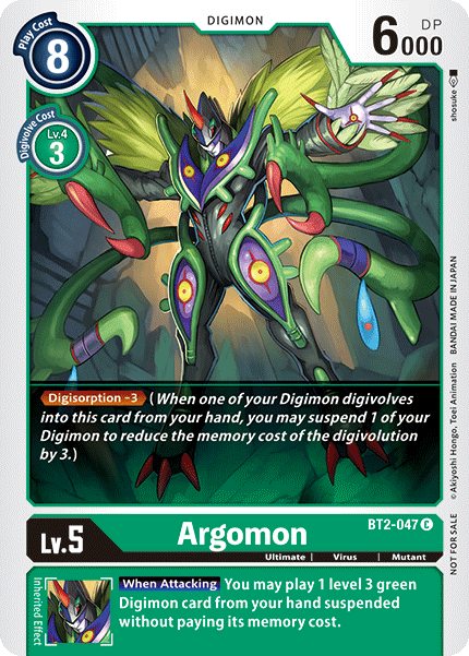 Argomon [BT2-047] (Alternate Art) [Release Special Booster Ver.1.5] | Cracking-Singles