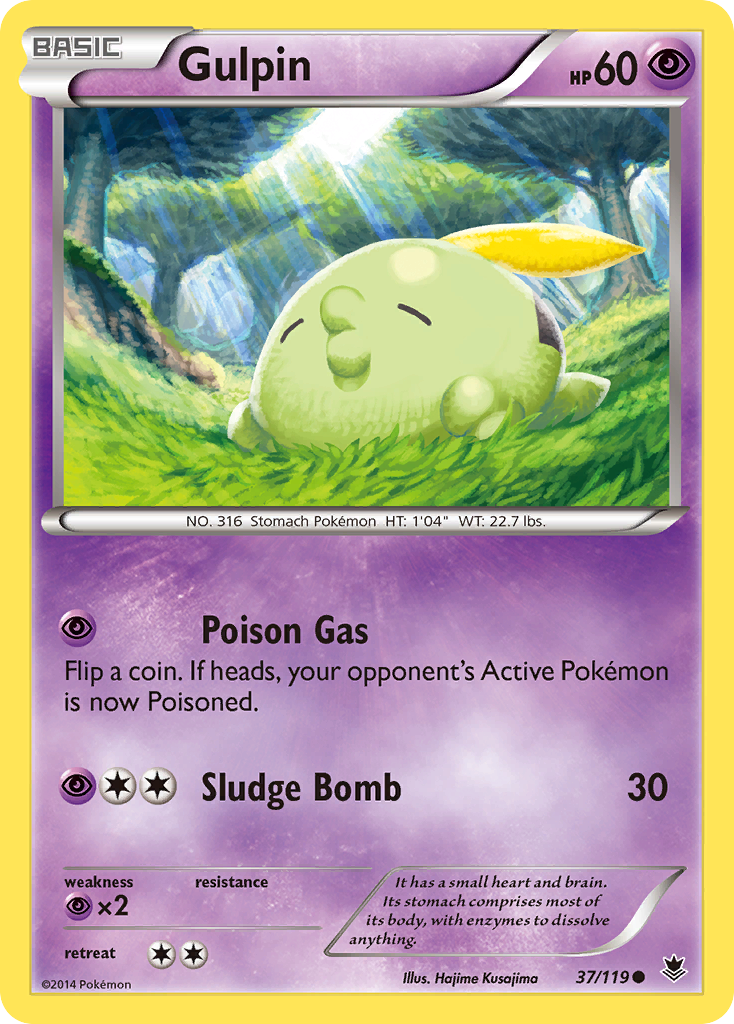 Gulpin (37/119) [XY: Phantom Forces] | Cracking-Singles