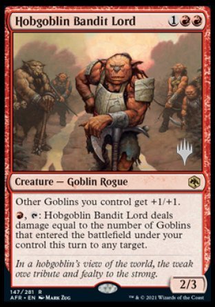 Hobgoblin Bandit Lord (Promo Pack) [Dungeons & Dragons: Adventures in the Forgotten Realms Promos] | Cracking-Singles