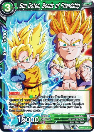 Son Goten, Bonds of Friendship [BT11-078] | Cracking-Singles