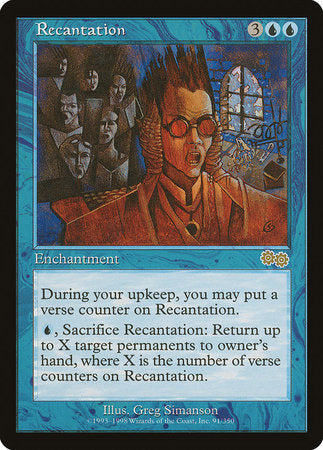 Recantation [Urza's Saga] | Cracking-Singles