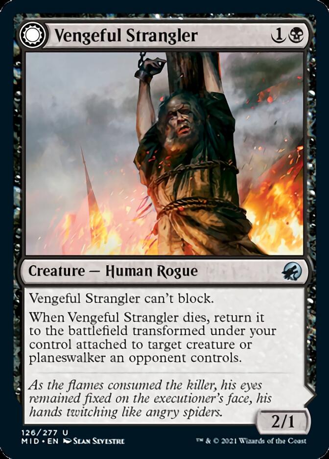 Vengeful Strangler // Strangling Grasp [Innistrad: Midnight Hunt] | Cracking-Singles