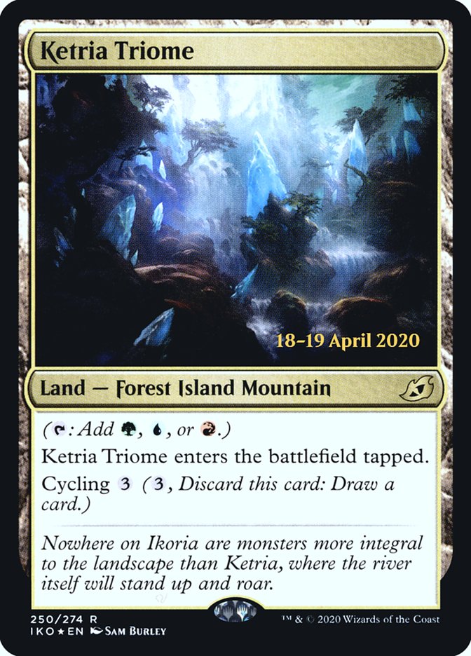 Ketria Triome  [Ikoria: Lair of Behemoths Prerelease Promos] | Cracking-Singles