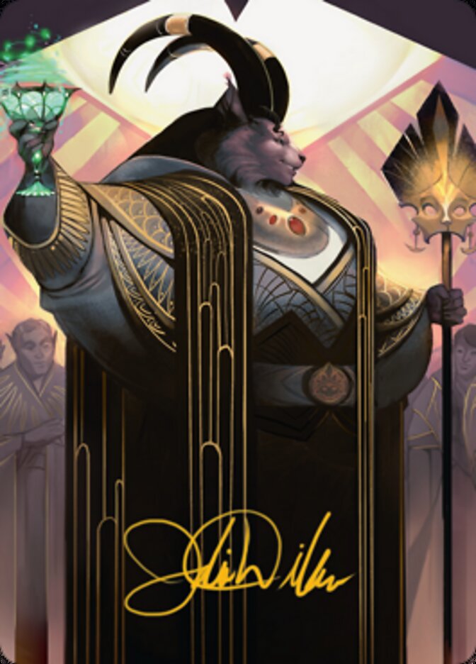 Jetmir, Nexus of Revels 2 Art Card (Gold-Stamped Signature) [Streets of New Capenna Art Series] | Cracking-Singles