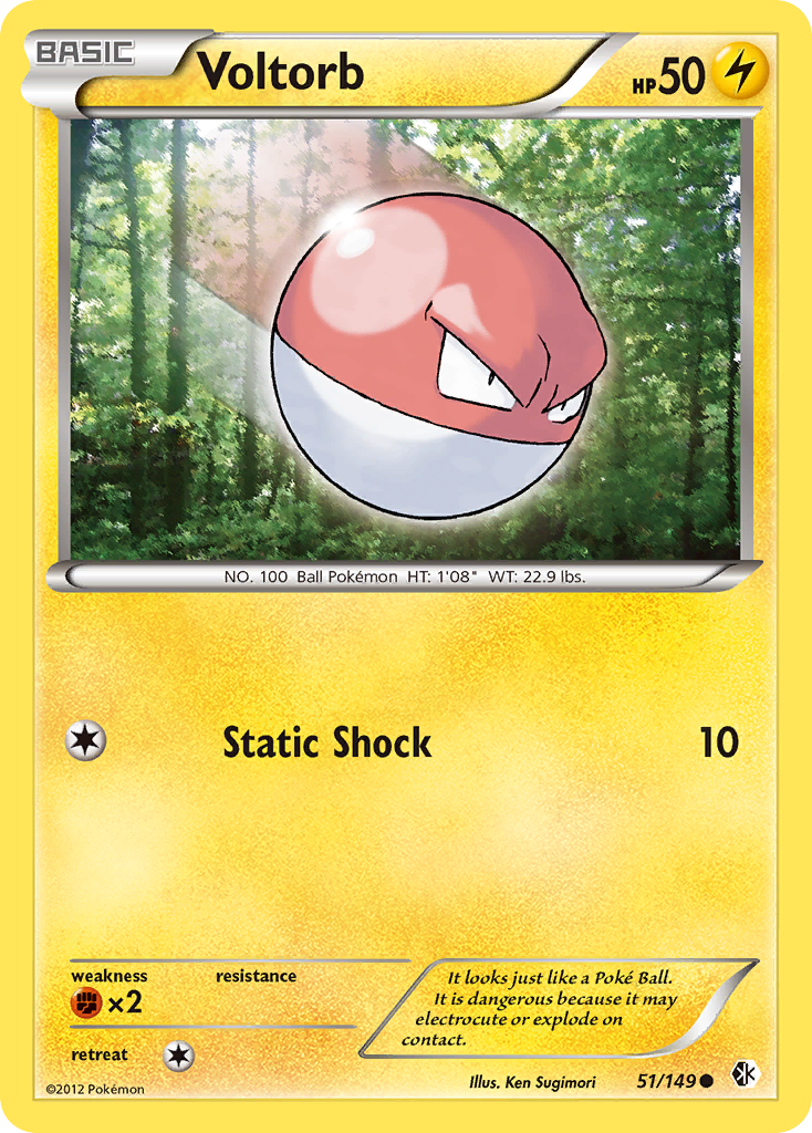 Voltorb (51/149) [Black & White: Boundaries Crossed] | Cracking-Singles