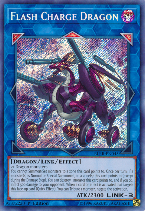 Flash Charge Dragon [BLRR-EN045] Secret Rare | Cracking-Singles