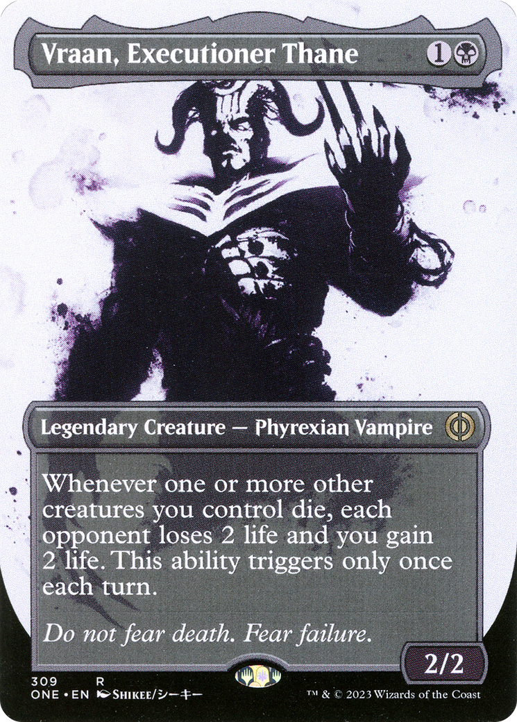 Vraan, Executioner Thane (Borderless Ichor) [Phyrexia: All Will Be One] | Cracking-Singles