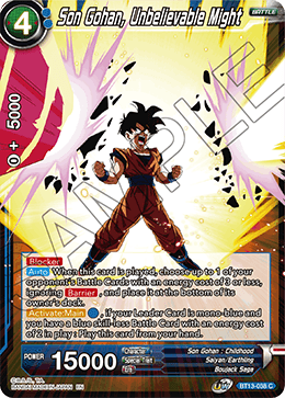 Son Gohan, Unbelievable Might (Common) [BT13-038] | Cracking-Singles