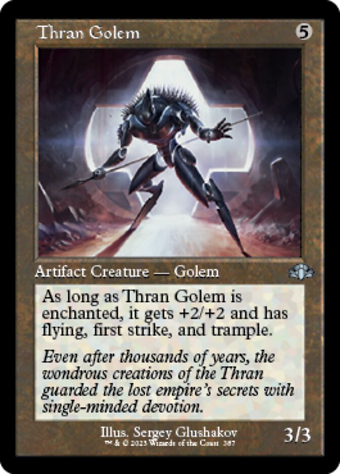 Thran Golem (Retro) [Dominaria Remastered] | Cracking-Singles