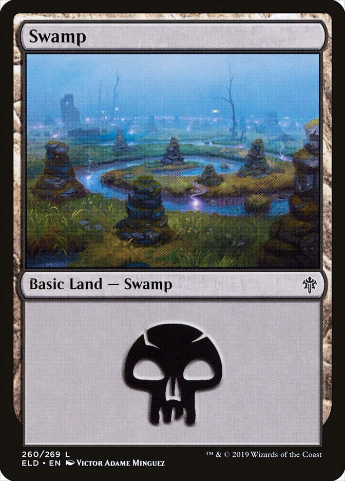 Swamp (260) [Throne of Eldraine] | Cracking-Singles