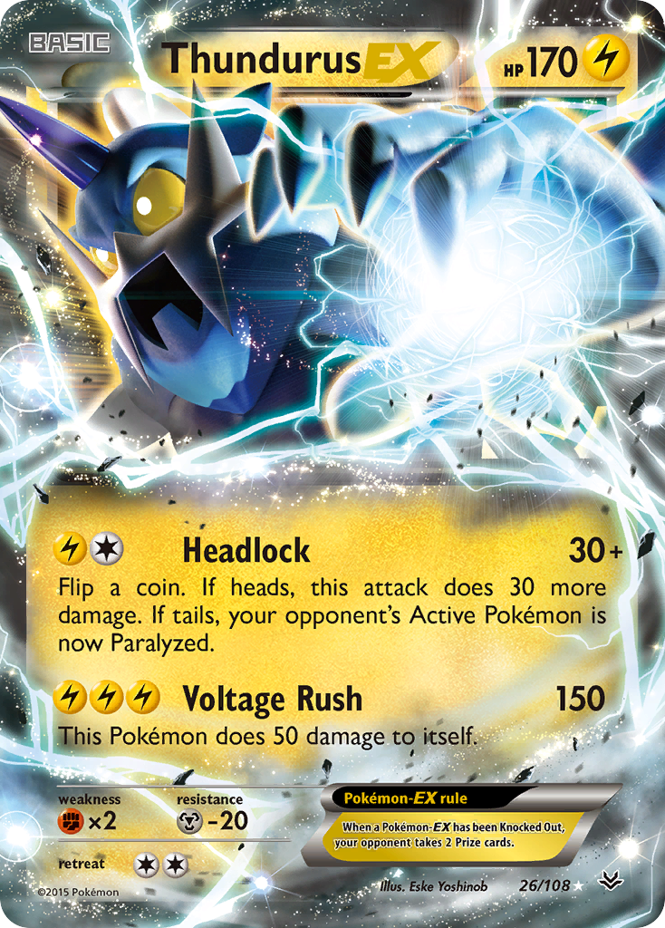 Thundurus EX (26/108) [XY: Roaring Skies] | Cracking-Singles