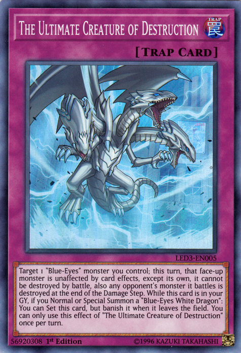 The Ultimate Creature of Destruction [LED3-EN005] Super Rare | Cracking-Singles