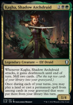 Kagha, Shadow Archdruid [Commander Legends: Battle for Baldur's Gate] | Cracking-Singles