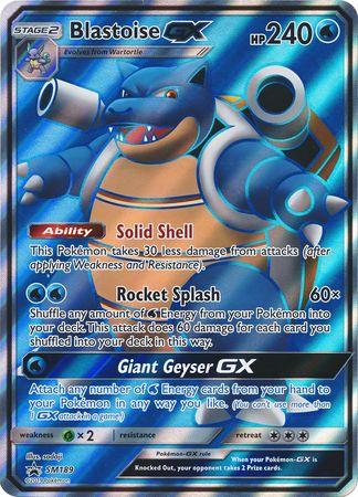 Blastoise GX (SM189) (Jumbo Card) [Sun & Moon: Black Star Promos] | Cracking-Singles