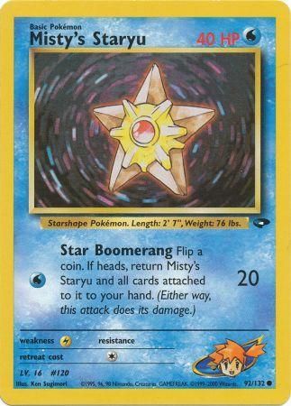 Misty's Staryu (92/132) [Gym Challenge Unlimited] | Cracking-Singles