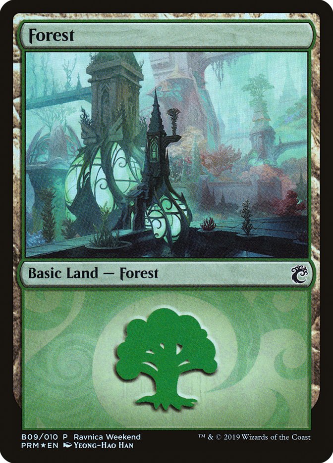 Forest (B09) [Ravnica Allegiance Guild Kit] | Cracking-Singles