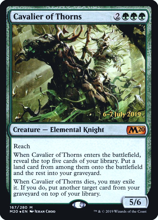 Cavalier of Thorns  [Core Set 2020 Prerelease Promos] | Cracking-Singles