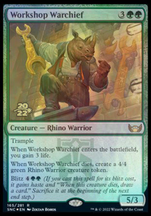 Workshop Warchief [Streets of New Capenna Prerelease Promos] | Cracking-Singles