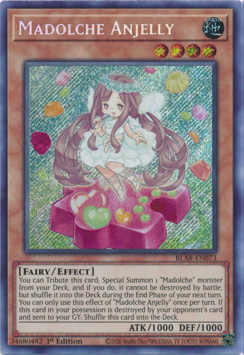 Madolche Anjelly [BLAR-EN073] Secret Rare | Cracking-Singles