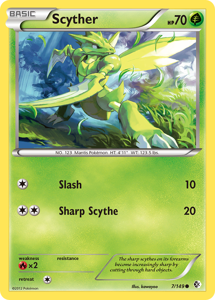 Scyther (7/149) [Black & White: Boundaries Crossed] | Cracking-Singles