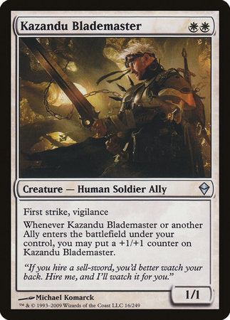 Kazandu Blademaster [Zendikar] | Cracking-Singles